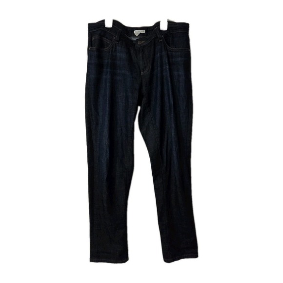 Eileen Fisher Womens Dark Blue Organic Cotton Stretch Denim Jeans size 8 - Picture 1 of 4